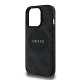 Apple iPhone 14 Pro Max Kılıf Guess Orjinal Lisanslı M-safe Şarj Özellikli Yazı Logolu Circle Classic Kapak