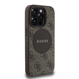 Apple iPhone 14 Pro Max Kılıf Guess Orjinal Lisanslı M-safe Şarj Özellikli Yazı Logolu Circle Classic Kapak