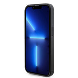 Apple iPhone 14 Pro Max Kılıf Guess Orjinal Lisanslı M-safe Şarj Özellikli Yazı Logolu Saffiano Kapak