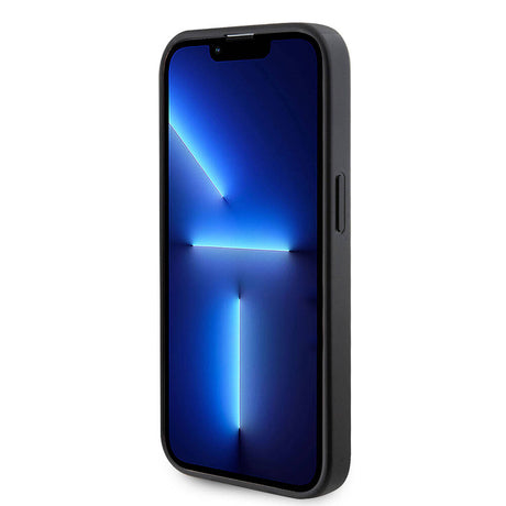 Apple iPhone 14 Pro Max Kılıf Guess Orjinal Lisanslı M-safe Şarj Özellikli Yazı Logolu Saffiano Kapak