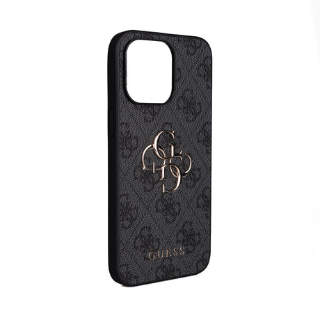 Apple iPhone 14 Pro Max Kılıf Guess Orjinal Lisanslı PU Deri 4G Büyük Metal Logolu Çapraz Vücut Askılı Kapak