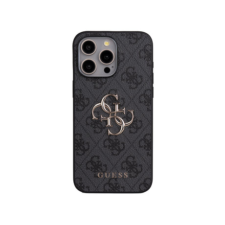 Apple iPhone 14 Pro Max Kılıf Guess Orjinal Lisanslı PU Deri 4G Büyük Metal Logolu Çapraz Vücut Askılı Kapak