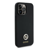 Apple iPhone 14 Pro Max Kılıf Guess Orjinal Lisanslı Yazı ve Taşlı 4G Logolu Silikon Kapak