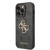 Apple iPhone 14 Pro Max Kılıf GUESS PU Deri Büyük Metal Logo Dizaynlı Kapak