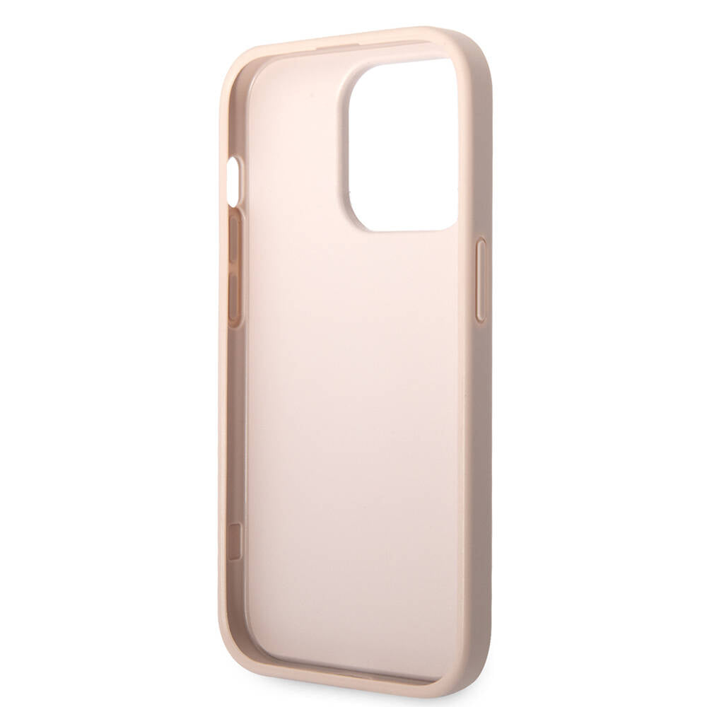 Apple iPhone 14 Pro Max Kılıf GUESS PU Deri Büyük Metal Logo Dizaynlı Kapak