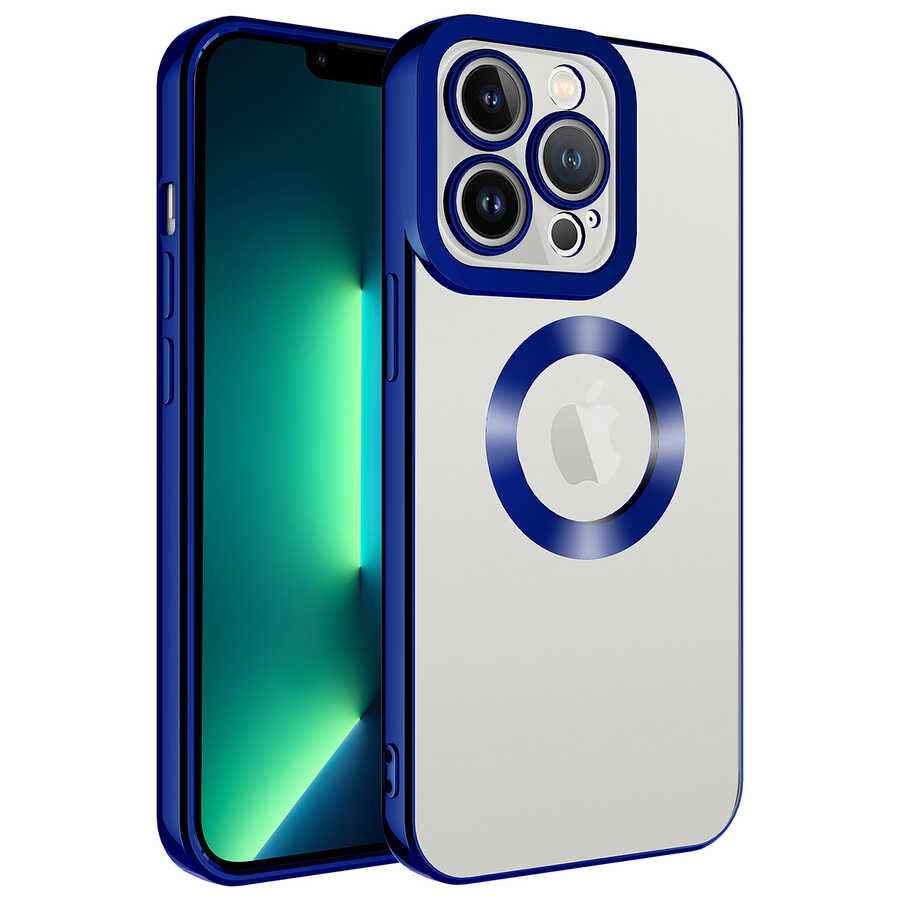 Apple iPhone 14 Pro Max Kılıf Kamera Korumalı Logo Gösteren Zore Omega Kapak