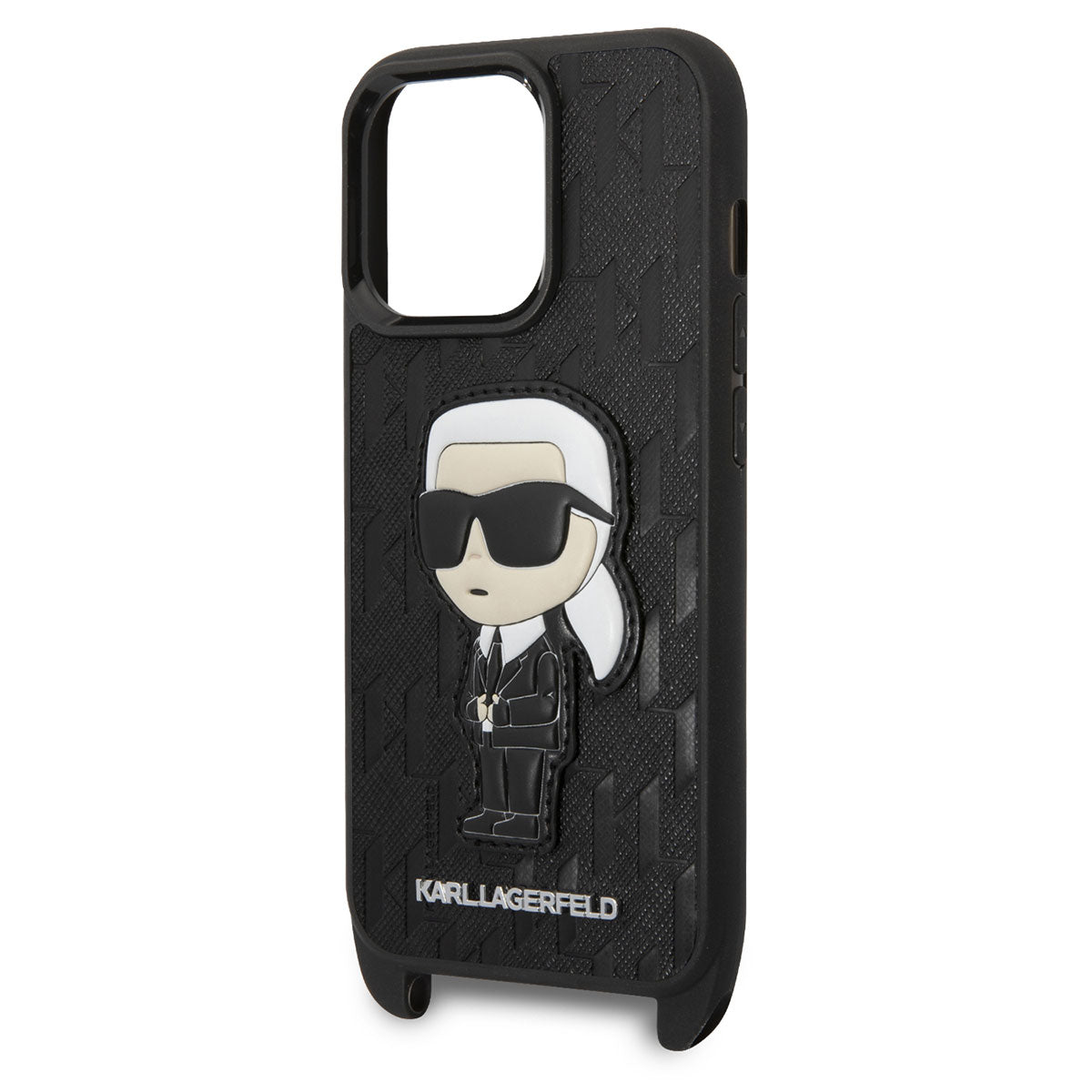 Apple iPhone 14 Pro Max Kılıf Karl Lagerfeld Boyun Askılı Karl Dizayn Kapak