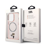 Apple iPhone 14 Pro Max Kılıf Karl Lagerfeld M-safe Şarj Özellikli K&C Dizayn Kapak
