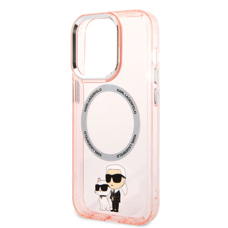 Apple iPhone 14 Pro Max Kılıf Karl Lagerfeld M-safe Şarj Özellikli K&C Dizayn Kapak