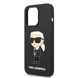 Apple iPhone 14 Pro Max Kılıf Karl Lagerfeld M-safe Şarj Özellikli Silikon Karl Dizayn Kapak