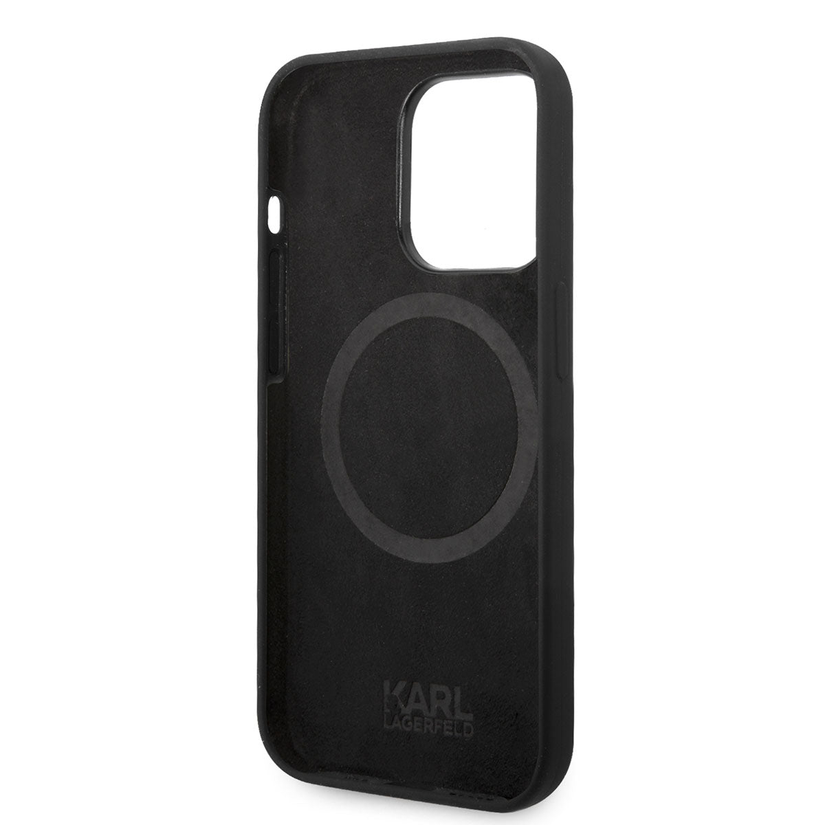 Apple iPhone 14 Pro Max Kılıf Karl Lagerfeld M-safe Şarj Özellikli Silikon Karl Dizayn Kapak