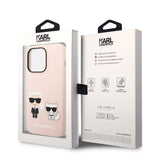 Apple iPhone 14 Pro Max Kılıf Karl Lagerfeld M-safe Şarj Özellikli Silikon K&C Dizayn Kapak