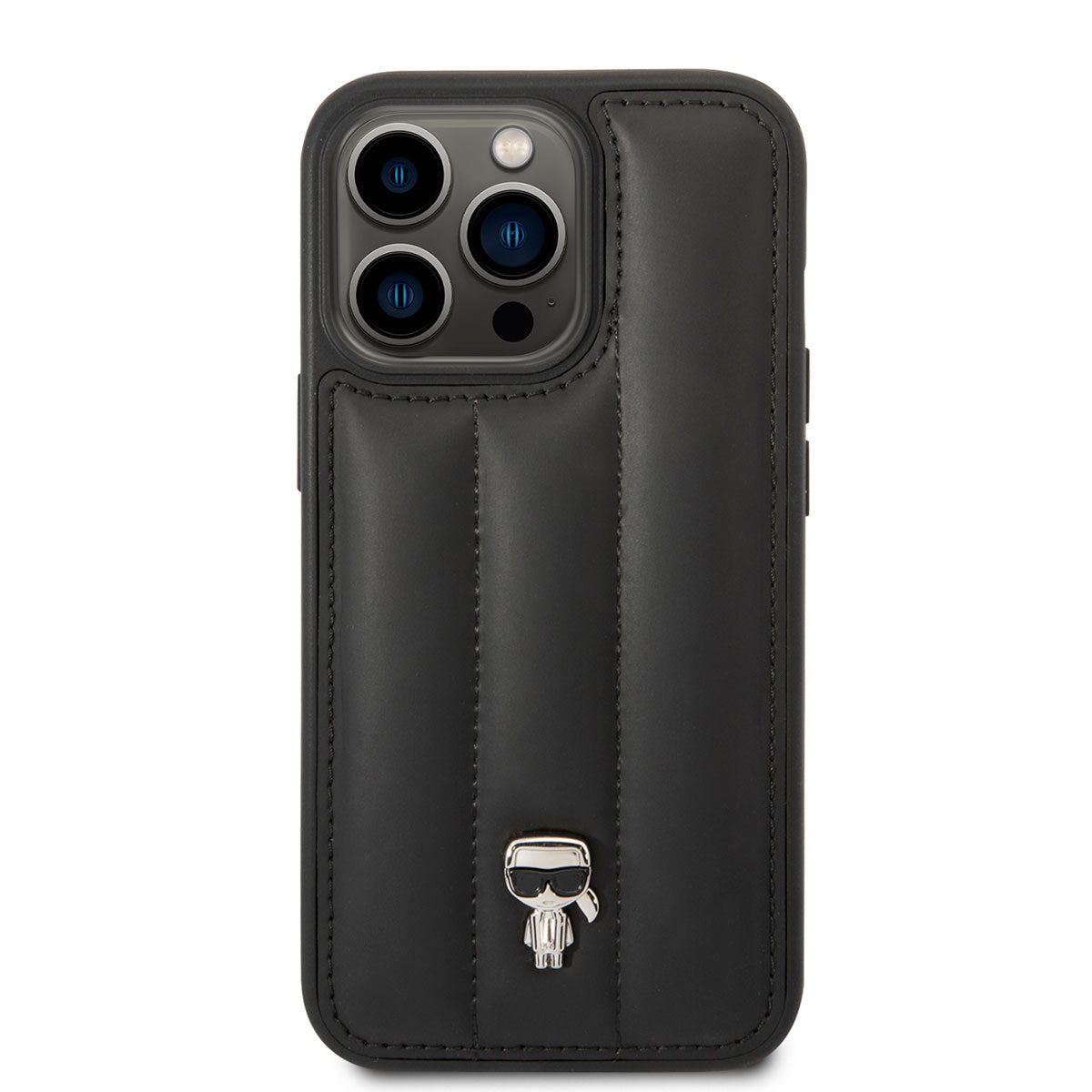 Apple iPhone 14 Pro Max Kılıf Karl Lagerfeld Nylon Puffy Airbag Karl Dizayn Kapak