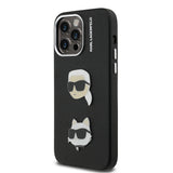 Apple iPhone 14 Pro Max Kılıf Karl Lagerfeld Orjinal Lisanslı K&C Heads Pin Kapak