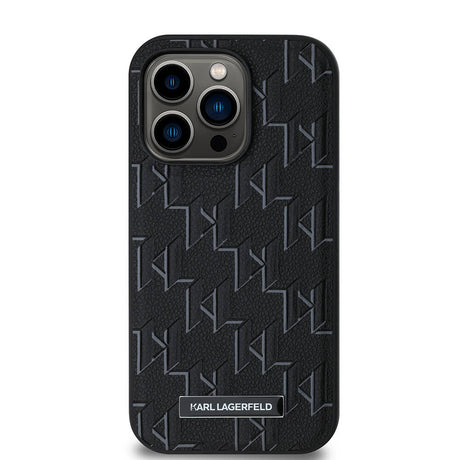 Apple iPhone 14 Pro Max Kılıf Karl Lagerfeld Orjinal Lisanslı M-safe Şarj Özellikli KL Yazılı Hot Stamp Kapak