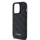 Apple iPhone 14 Pro Max Kılıf Karl Lagerfeld Orjinal Lisanslı M-safe Şarj Özellikli KL Yazılı Hot Stamp Kapak
