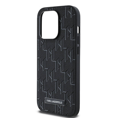 Apple iPhone 14 Pro Max Kılıf Karl Lagerfeld Orjinal Lisanslı M-safe Şarj Özellikli KL Yazılı Hot Stamp Kapak