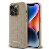 Apple iPhone 14 Pro Max Kılıf Karl Lagerfeld Orjinal Lisanslı M-safe Şarj Özellikli KL Yazılı Hot Stamp Kapak