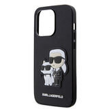 Apple iPhone 14 Pro Max Kılıf Karl Lagerfeld Saffiano Deri K&C Dizayn Kapak
