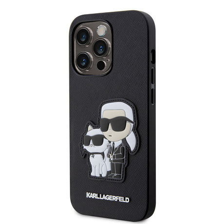 Apple iPhone 14 Pro Max Kılıf Karl Lagerfeld Saffiano Deri K&C Dizayn Kapak