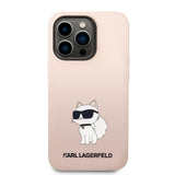 Apple iPhone 14 Pro Max Kılıf Karl Lagerfeld Silikon Choupette Dizayn Kapak