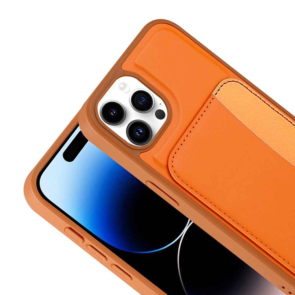 Apple iPhone 14 Pro Max Kılıf Kartlıklı Zore X-Kart Silikon Kapak