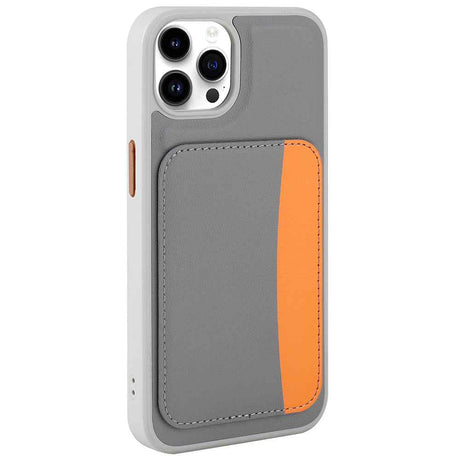 Apple iPhone 14 Pro Max Kılıf Kartlıklı Zore X-Kart Silikon Kapak