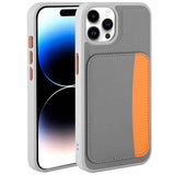 Apple iPhone 14 Pro Max Kılıf Kartlıklı Zore X-Kart Silikon Kapak