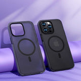 Apple iPhone 14 Pro Max Kılıf Kenarları Silikon Airbagli Mat Arka Yüzey Benks Icesand Kapak
