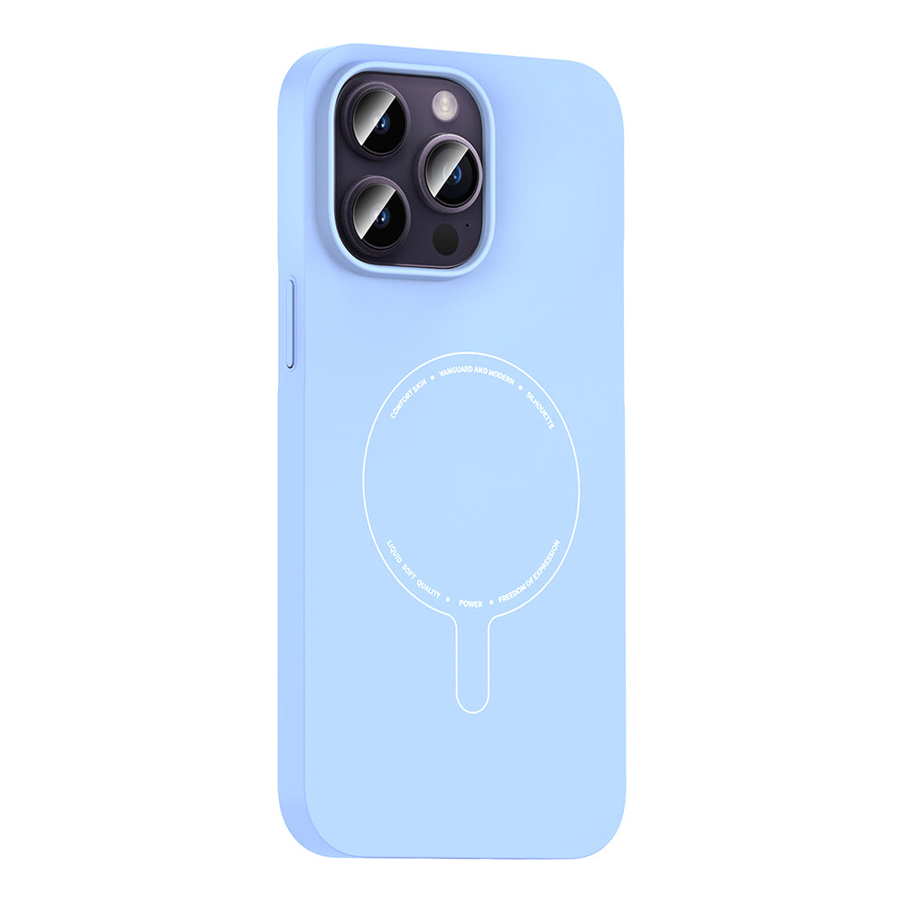 Apple iPhone 14 Pro Max Kılıf M-Safe Şarj Özellikli Kamera Korumalı Zore Elio Sert PC Kapak