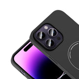Apple iPhone 14 Pro Max Kılıf M-Safe Şarj Özellikli Kamera Korumalı Zore Elio Sert PC Kapak