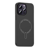 Apple iPhone 14 Pro Max Kılıf M-Safe Şarj Özellikli Kamera Korumalı Zore Elio Sert PC Kapak