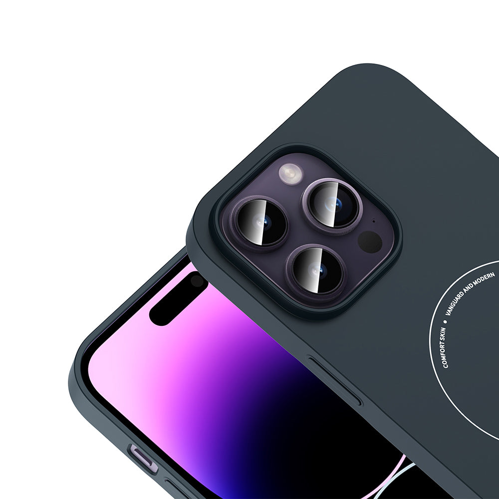 Apple iPhone 14 Pro Max Kılıf M-Safe Şarj Özellikli Kamera Korumalı Zore Elio Sert PC Kapak