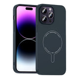 Apple iPhone 14 Pro Max Kılıf M-Safe Şarj Özellikli Kamera Korumalı Zore Elio Sert PC Kapak