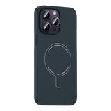 Apple iPhone 14 Pro Max Kılıf M-Safe Şarj Özellikli Kamera Korumalı Zore Elio Sert PC Kapak
