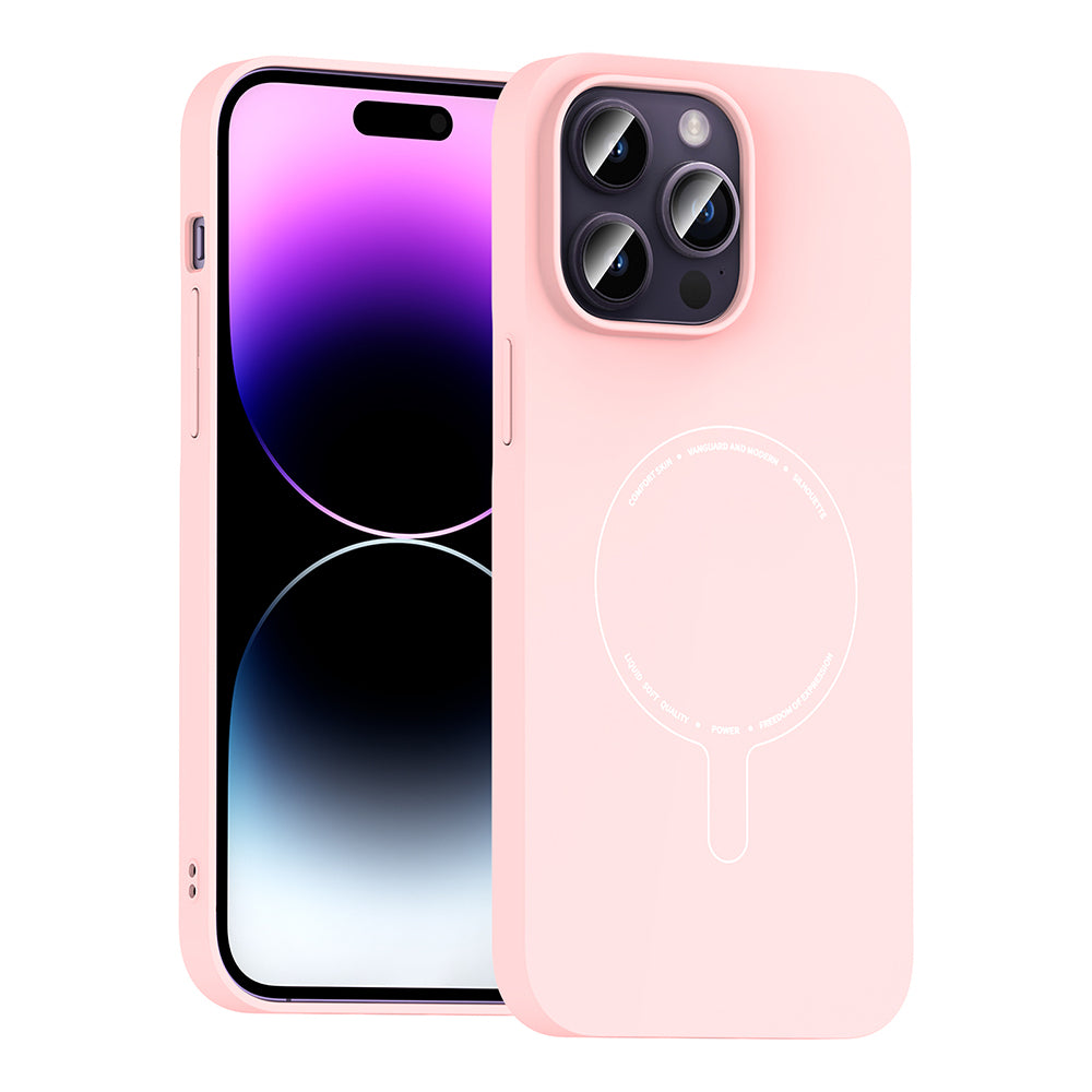 Apple iPhone 14 Pro Max Kılıf M-Safe Şarj Özellikli Kamera Korumalı Zore Elio Sert PC Kapak