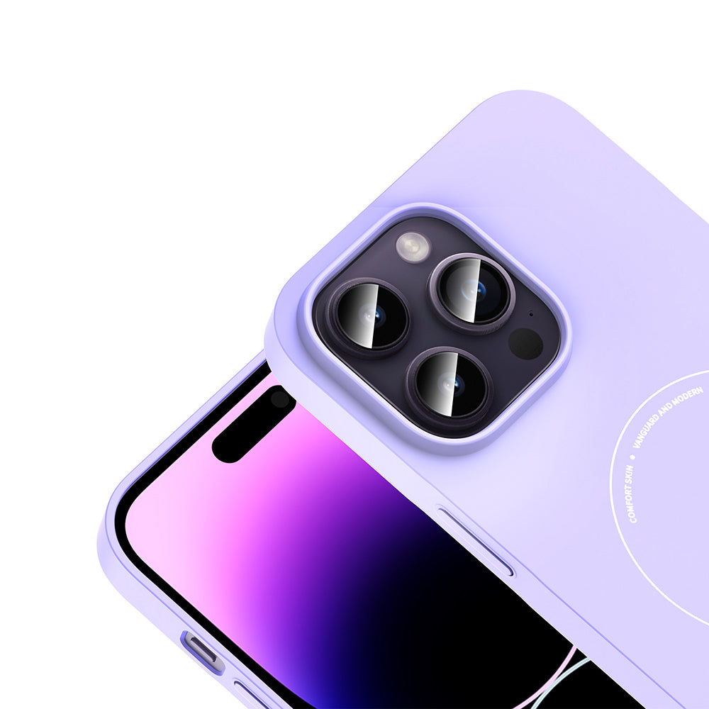 Apple iPhone 14 Pro Max Kılıf M-Safe Şarj Özellikli Kamera Korumalı Zore Elio Sert PC Kapak