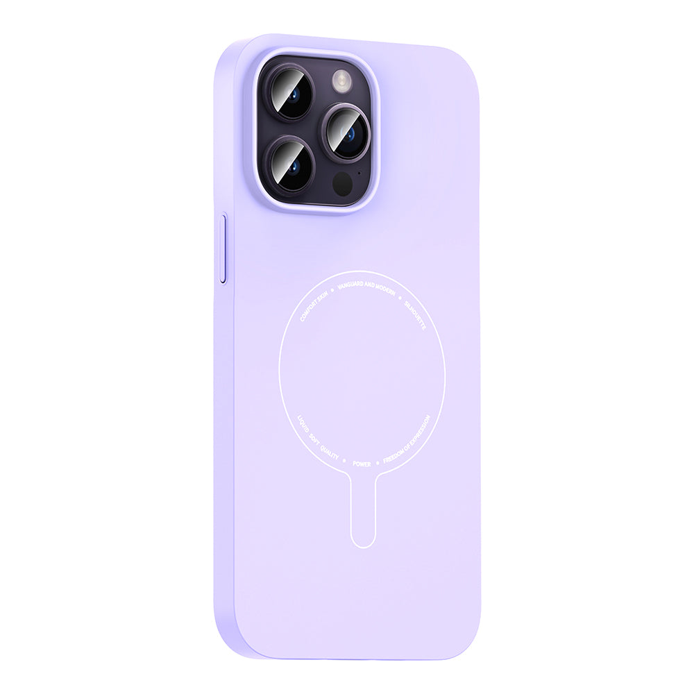 Apple iPhone 14 Pro Max Kılıf M-Safe Şarj Özellikli Kamera Korumalı Zore Elio Sert PC Kapak