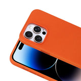 Apple iPhone 14 Pro Max Kılıf M-Safe Şarj Özellikli Kumaş Tasarımlı Zore Miami Sert PC Kapak