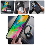 Apple iPhone 14 Pro Max Kılıf M-safe Şarj Özellikli Standlı Zore Samara Kapak