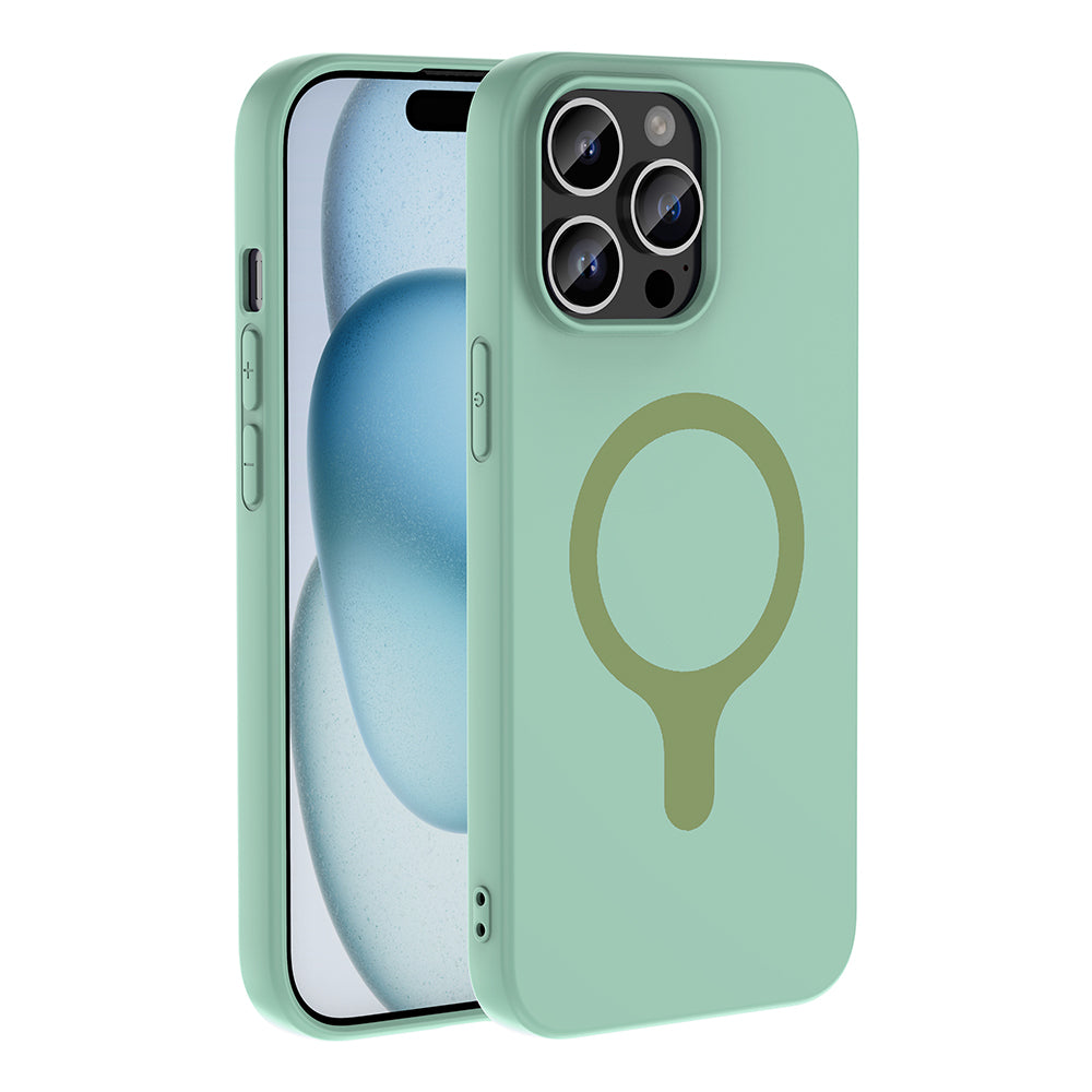Apple iPhone 14 Pro Max Kılıf M-Safe Şarj Özellikli Zore Aris Silikon Kapak