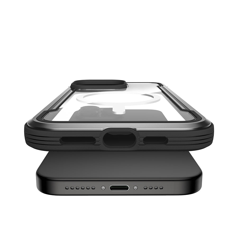 Apple iPhone 14 Pro Max Kılıf M-safe Şarj Özellikli Airbagli Raptic Shield Serisi Şeffaf Arka Yüzey Kapak
