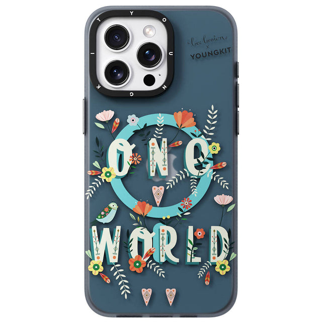 Apple iPhone 14 Pro Max Kılıf M-safe Şarj Özellikli Bee Brown Tasarımlı Youngkit Colorful Life Serisi Kapak