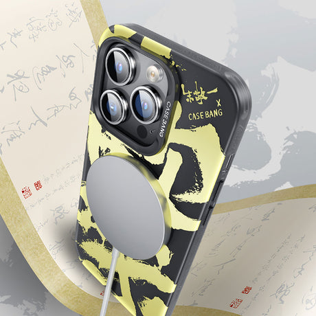 Apple iPhone 14 Pro Max Kılıf M-safe Şarj Özellikli Benks Casebang Calligraphy Joy Kapak