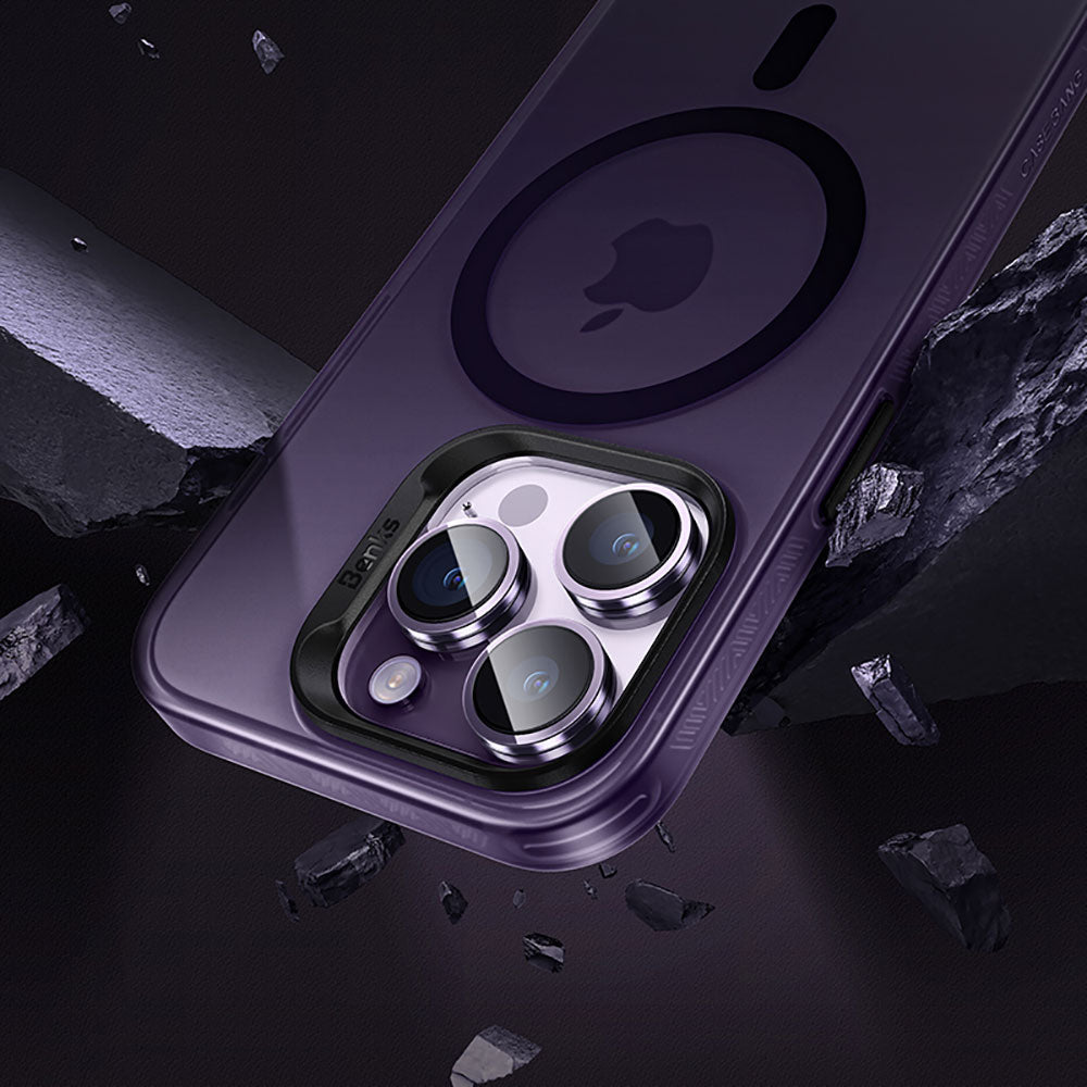Apple iPhone 14 Pro Max Kılıf M-safe Şarj Özellikli Benks Lucid Armor Kapak