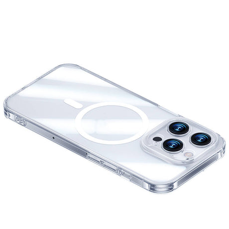 Apple iPhone 14 Pro Max Kılıf M-safe Şarj Özellikli Benks Magnetic Shiny Glass Serisi Kapak
