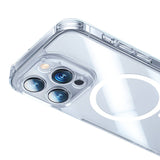 Apple iPhone 14 Pro Max Kılıf M-safe Şarj Özellikli Benks Magnetic Shiny Glass Serisi Kapak