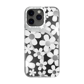 Apple iPhone 14 Pro Max Kılıf M-safe Şarj Özellikli Çift IMD Baskılı Lisanslı Switcheasy Artist-M Fleur Kapak