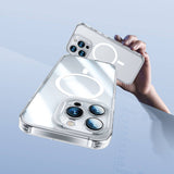 Apple iPhone 14 Pro Max Kılıf M-safe Şarj Özellikli Kamera Korumalı Benks Corning Glass Serisi Kapak