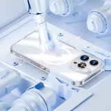 Apple iPhone 14 Pro Max Kılıf M-safe Şarj Özellikli Kamera Korumalı Benks Corning Glass Serisi Kapak